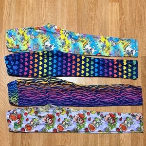 MyLaLa Kids Rainbow legging bundle Sz L/XL